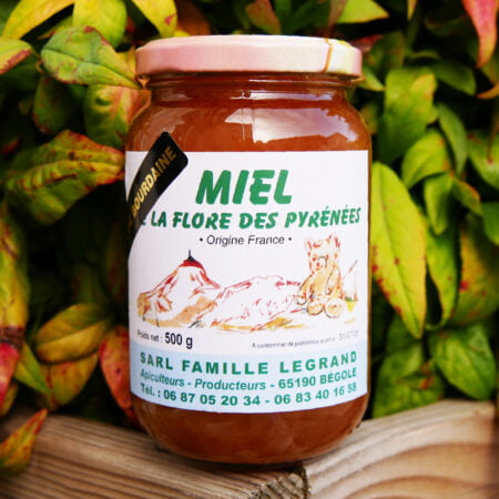 Pot de 500g de miel à la bourdaine de chez la Famille Legrand