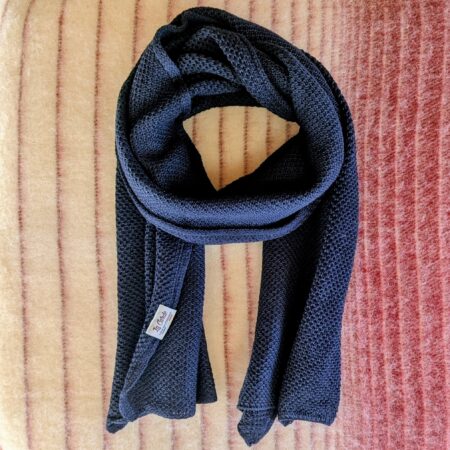 écharpe en laine, petite mailles, laine des pyrénées La Carde