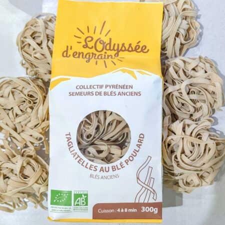 Paquet de pâtes Tagliatelles de l'Odyssée d'engrain à Cizos 65230