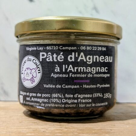 pot de pâté d'Agneau à l'Armagnac