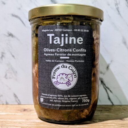 Boite de Tajine d'agneau, cuisiné au citron et à l'olive